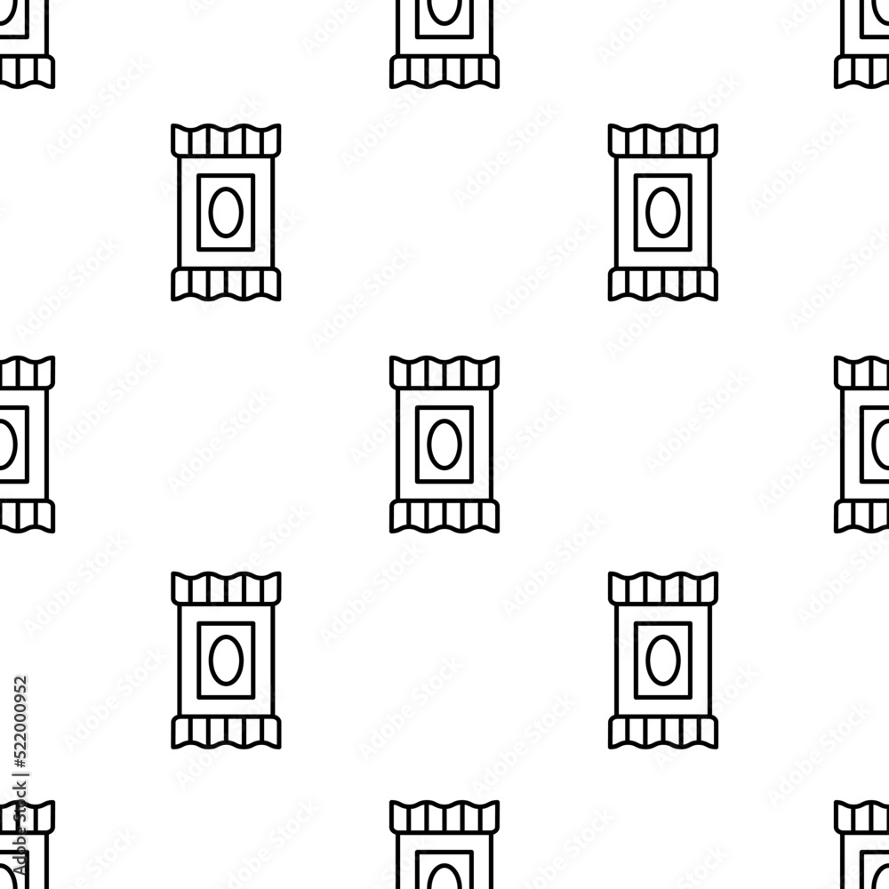 makeup remover wipes icon pattern. Seamless makeup remover wipes pattern on white background.