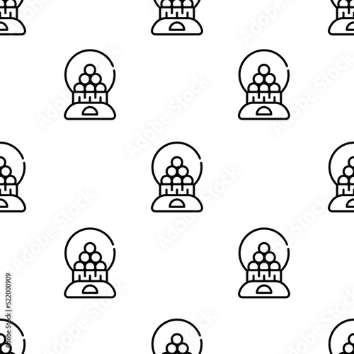 candy machine icon pattern. Seamless candy machine pattern on white background.