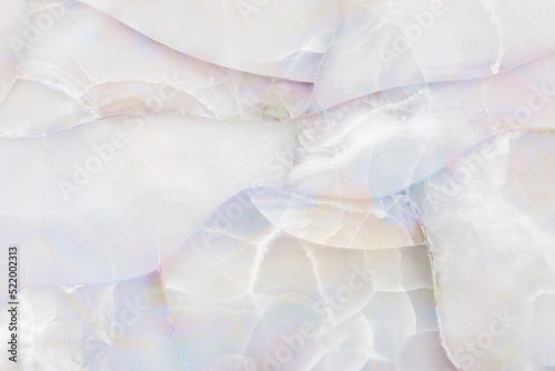 White quartz marble natural stone organic mosaic, gemstone surface background close up