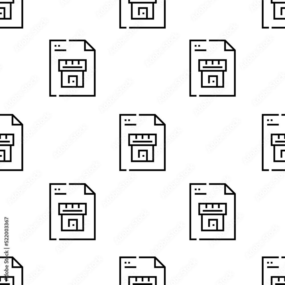 blueprint icon pattern. Seamless blueprint pattern on white background. blueprint icon pattern. Seamless blueprint pattern on white background.