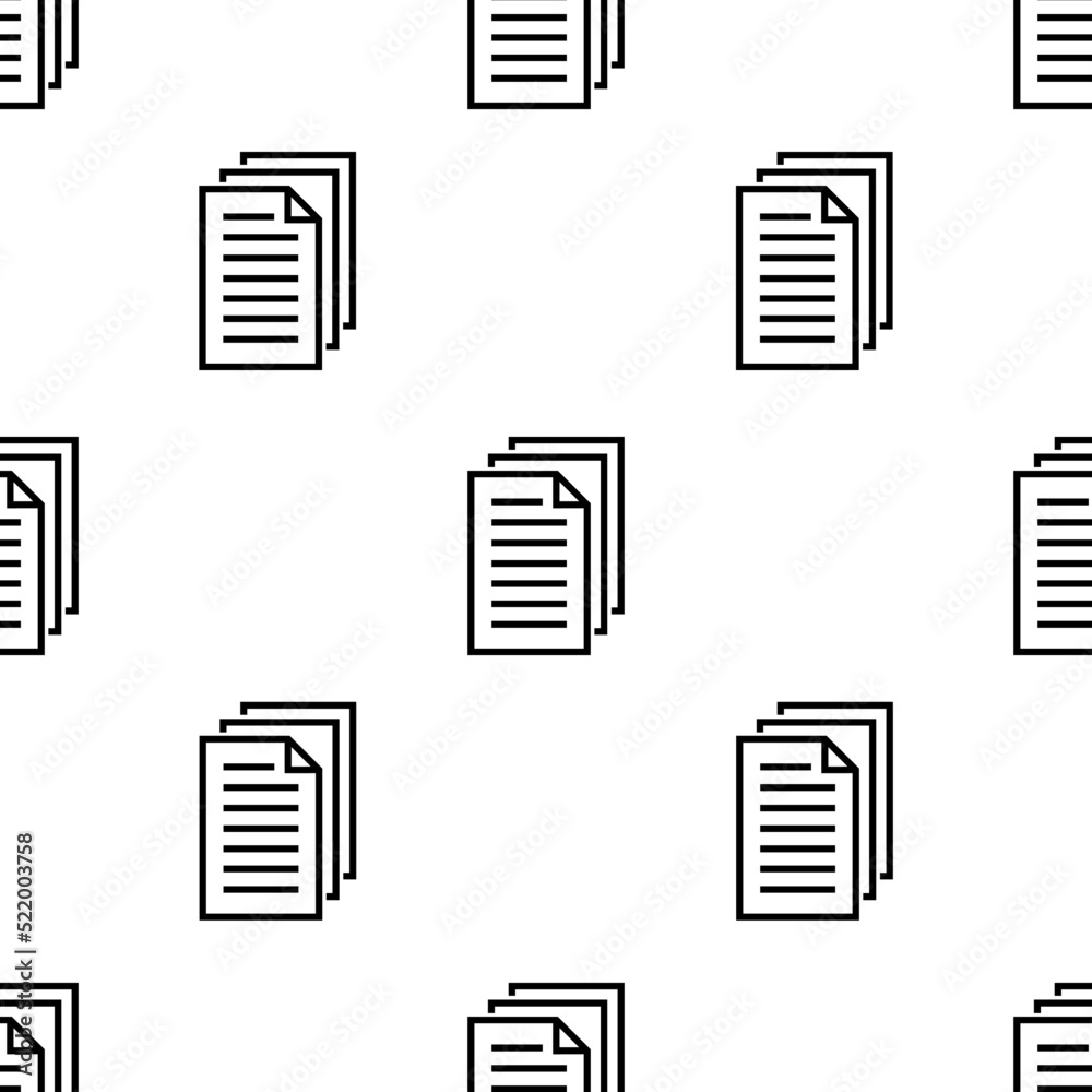 files icon pattern. Seamless files pattern on white background. files icon pattern. Seamless files pattern on white background.