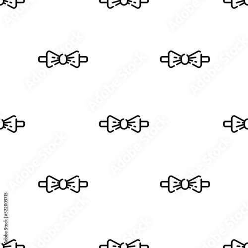 bow tie icon pattern. Seamless bow tie pattern on white background.