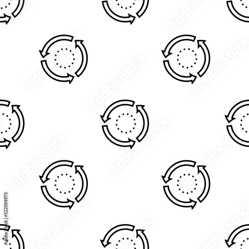 repeat icon pattern. Seamless repeat pattern on white background.