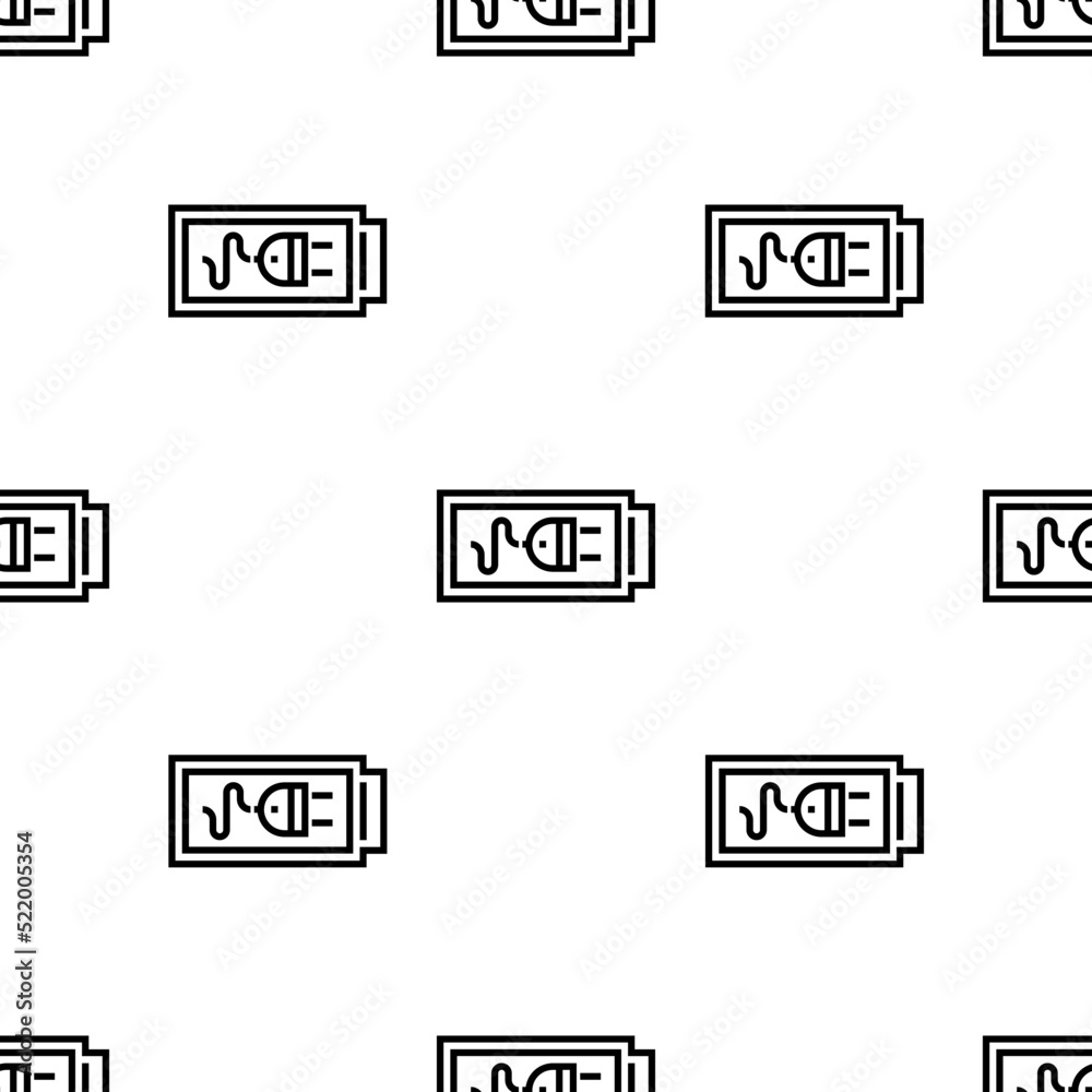 battery icon pattern. Seamless battery pattern on white background. battery icon pattern. Seamless battery pattern on white background.