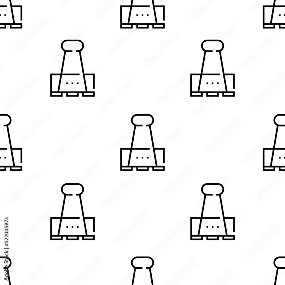paper clip icon pattern. Seamless paper clip pattern on white background. paper clip icon pattern. Seamless paper clip pattern on white background.