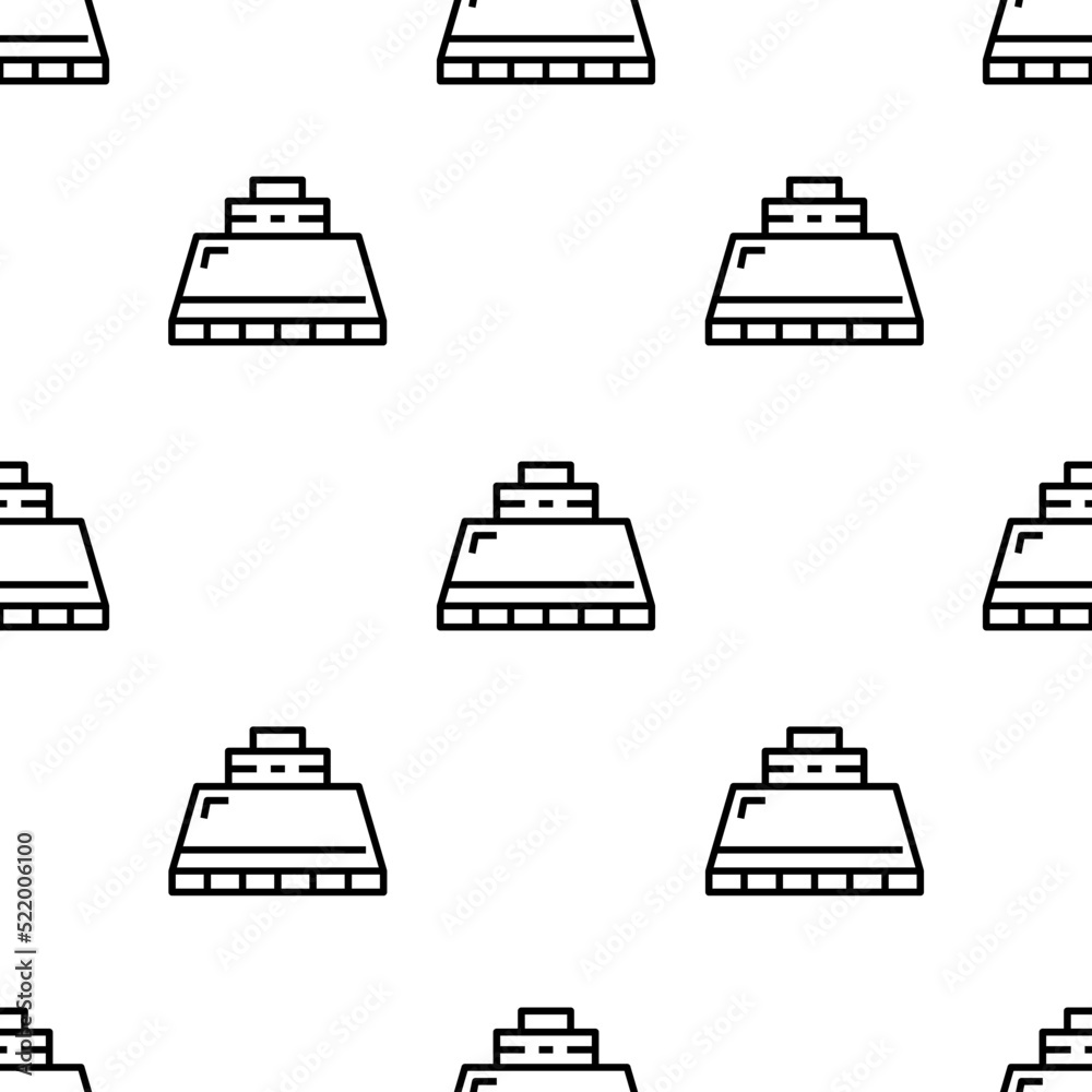 hood icon pattern. Seamless hood pattern on white background. hood icon pattern. Seamless hood pattern on white background.