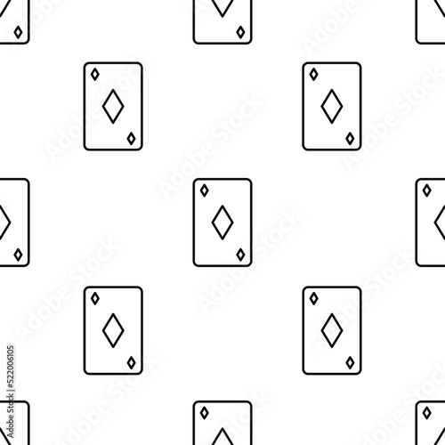 Photography ace of diamonds icon pattern