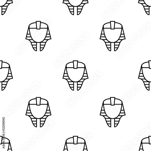 egypt icon pattern. Seamless egypt pattern on white background.