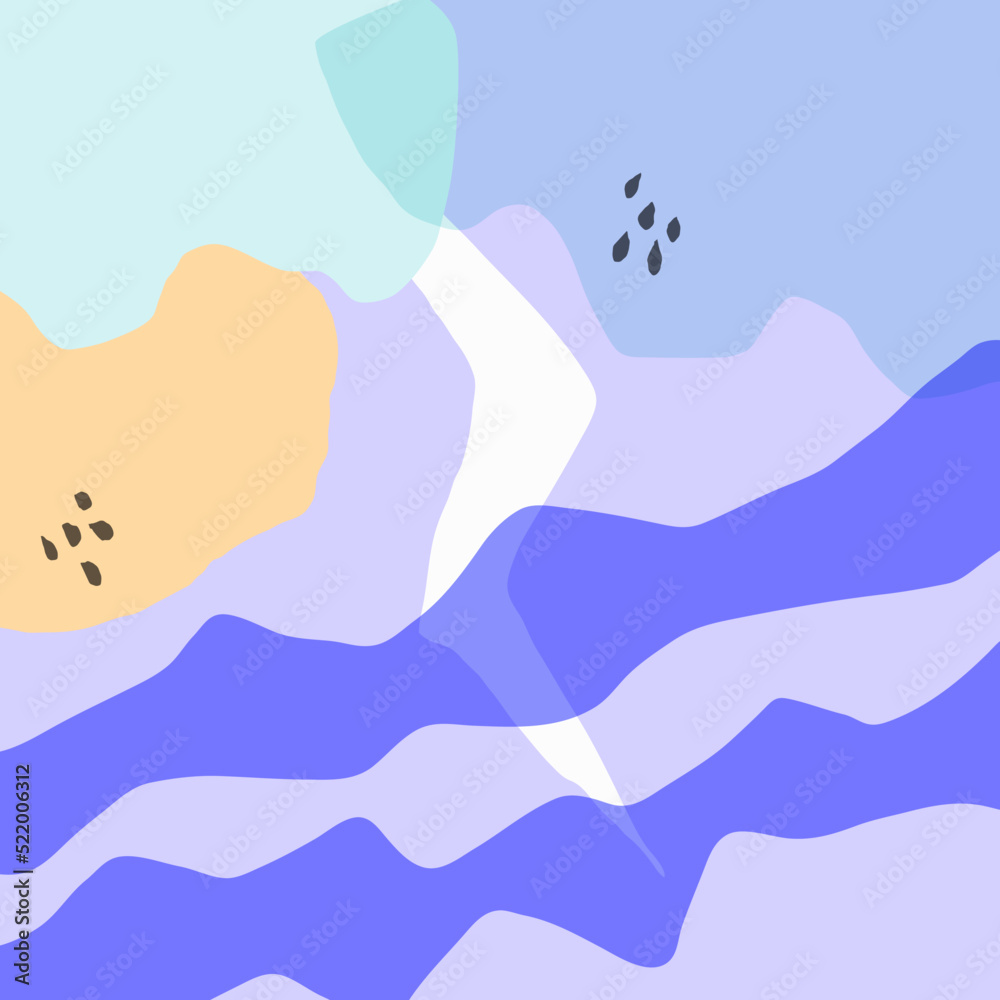 Abstract hand drawn doodle shapes pastel colors. Abstract hand drawn doodle shapes pastel colors.