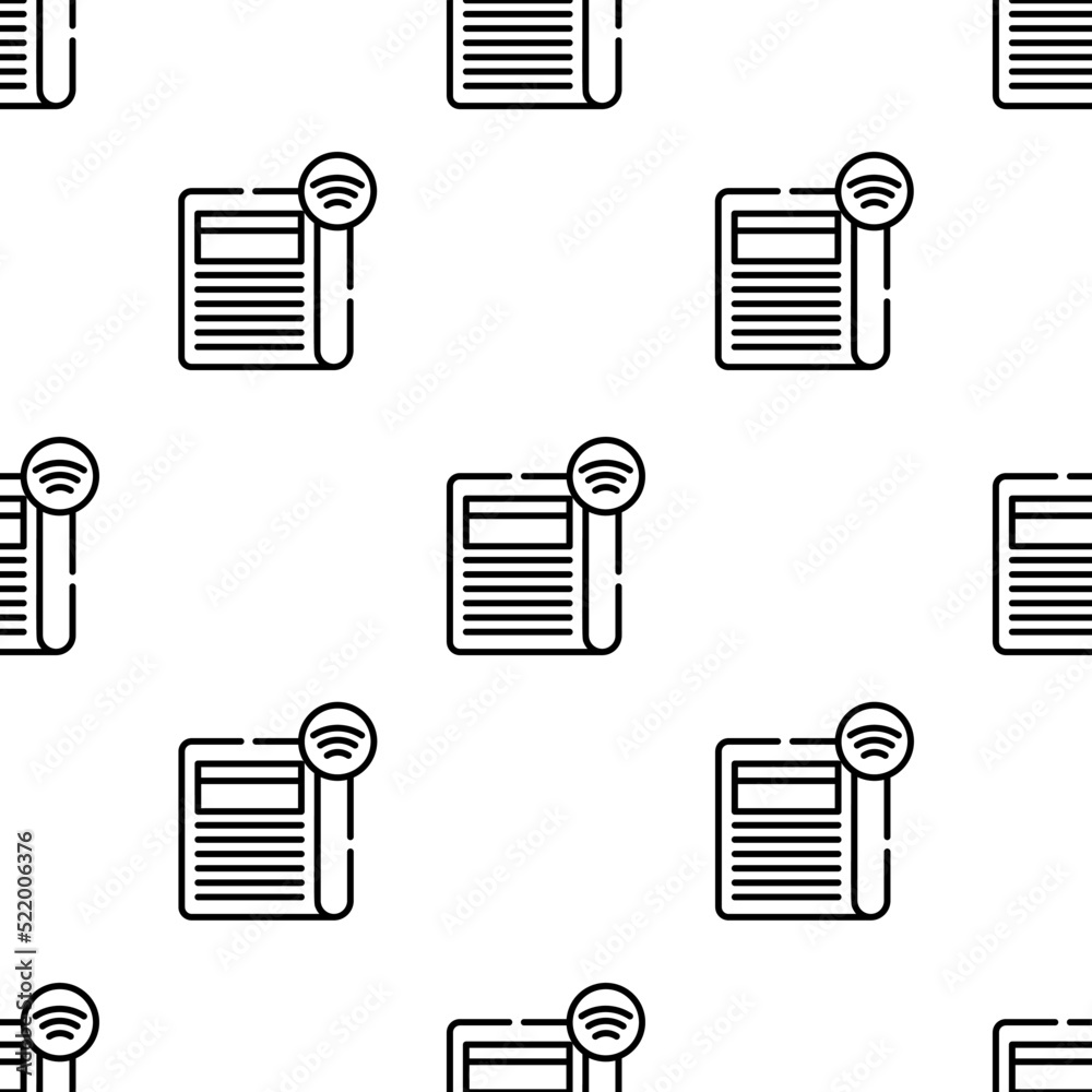 newspaper icon pattern. Seamless newspaper pattern on white background. newspaper icon pattern. Seamless newspaper pattern on white background.