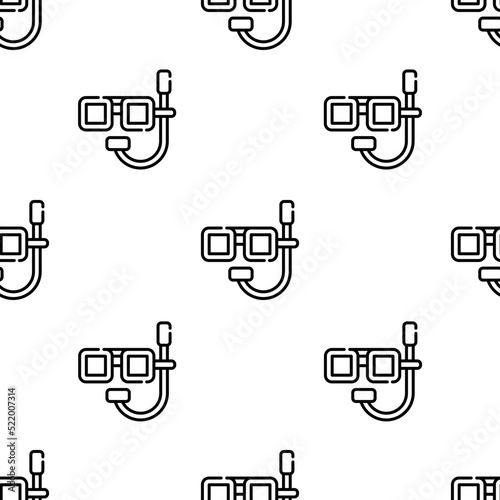 dive icon pattern. Seamless dive pattern on white background.