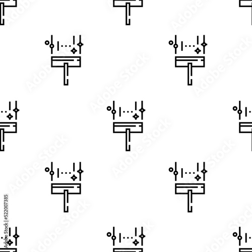 wiper icon pattern. Seamless wiper pattern on white background.