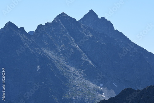 Fototapeta Naklejka Na Ścianę i Meble -  Rysy, szczyt, Tatry, lato, góry, TPN