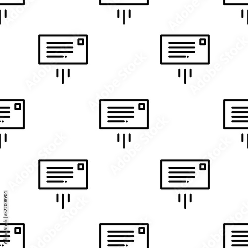 message icon pattern. Seamless message pattern on white background.