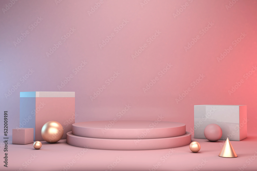 3d render mock up podium for cosmetics product presentation, pink podium on the pink background abstract geometry 3d illustration and graphic resource 3d render mock up podium for cosmetics product presentation, pink podium on the pink background abstract geometry 3d illustration and graphic resource