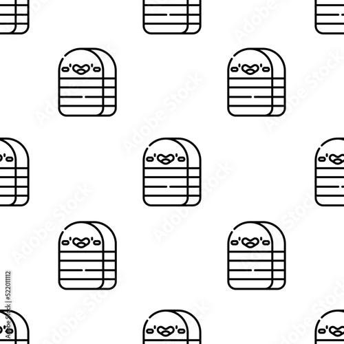 eraser icon pattern. Seamless eraser pattern on white background.