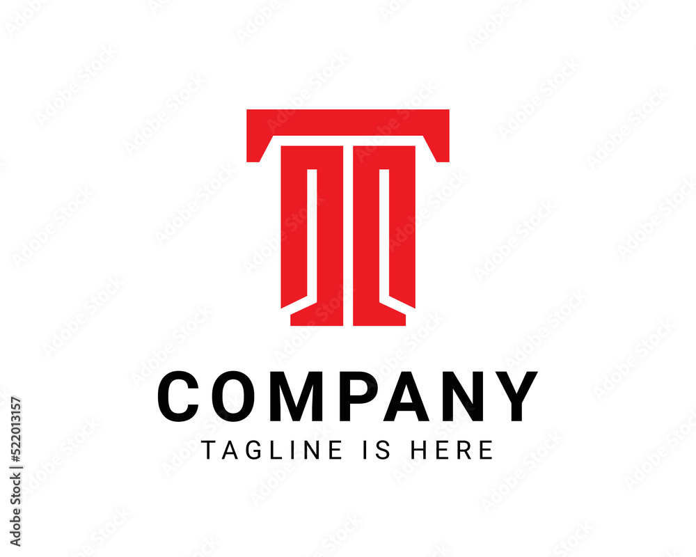 Letter T abstract logo design company