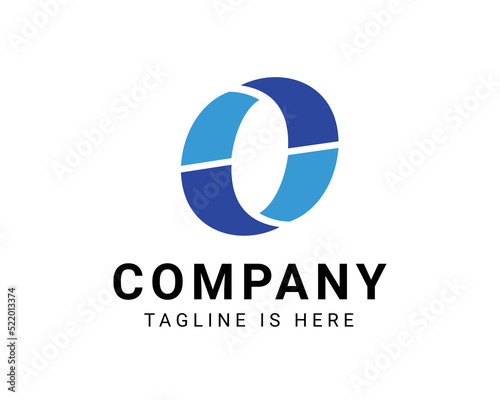 Letter O modern logo