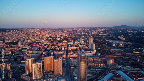 Wallpaper Mural Aerial view of Belgrade, capital of Serbia. Torontodigital.ca