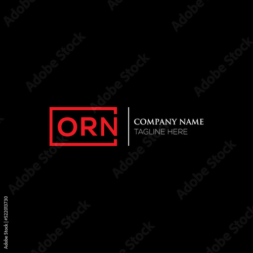 ORN letter logo creative design. ORN unique design.
