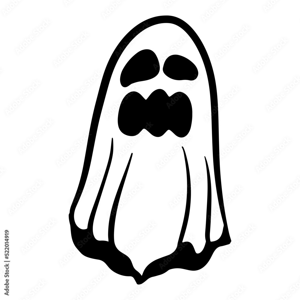 Spooky Ghost Halloween. Spooky Ghost Halloween.