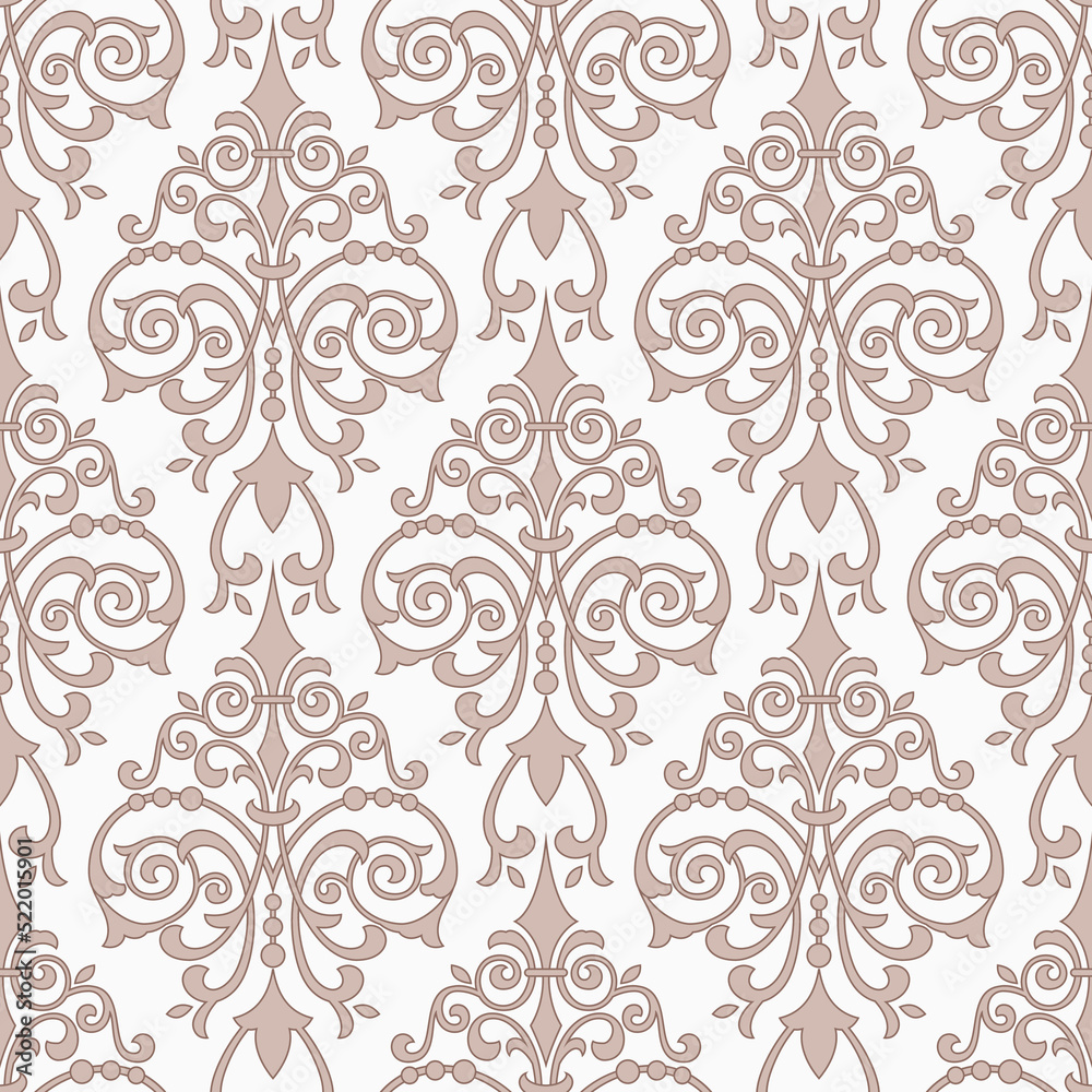 Damask seamless pattern element. Vector floral damask ornament vintage illustration. Damask seamless pattern element. Vector floral damask ornament vintage illustration.