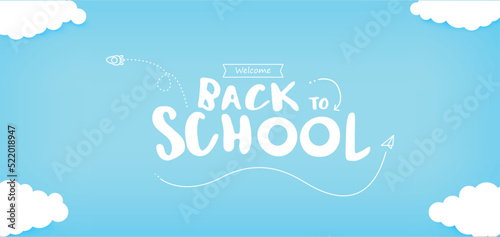 Back to School text colligraphy 002 photo