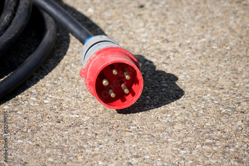 Foto Starkstrom Stecker Kabel