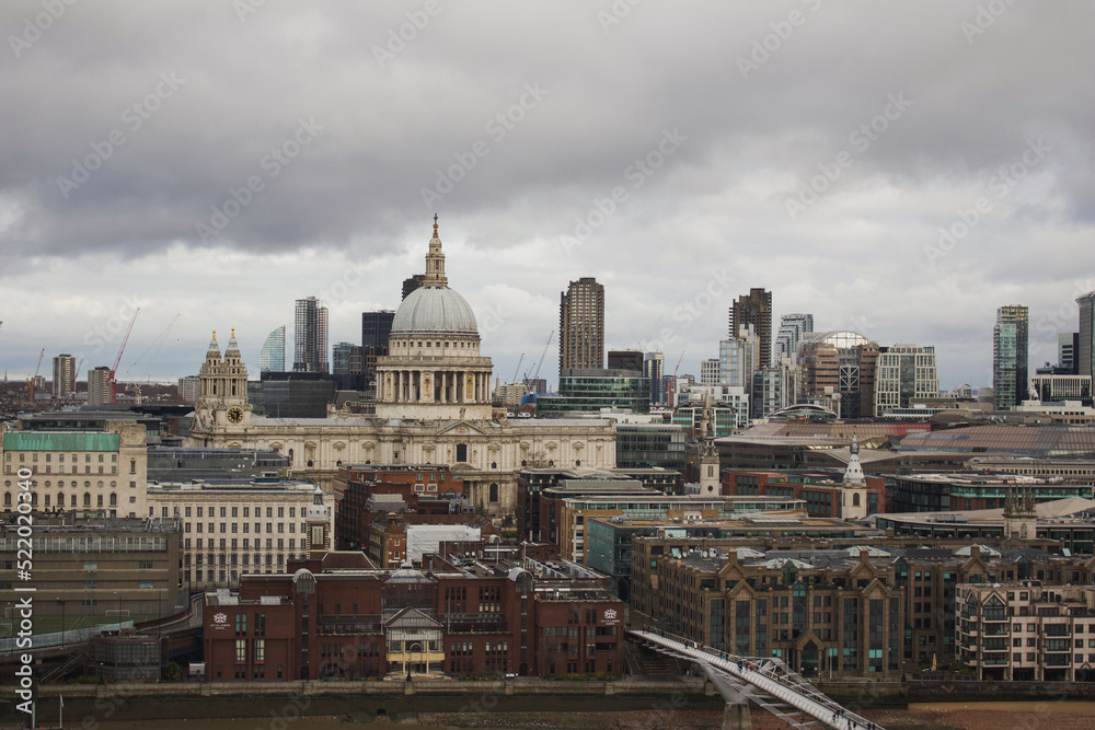 London Skyline during a cloudy day