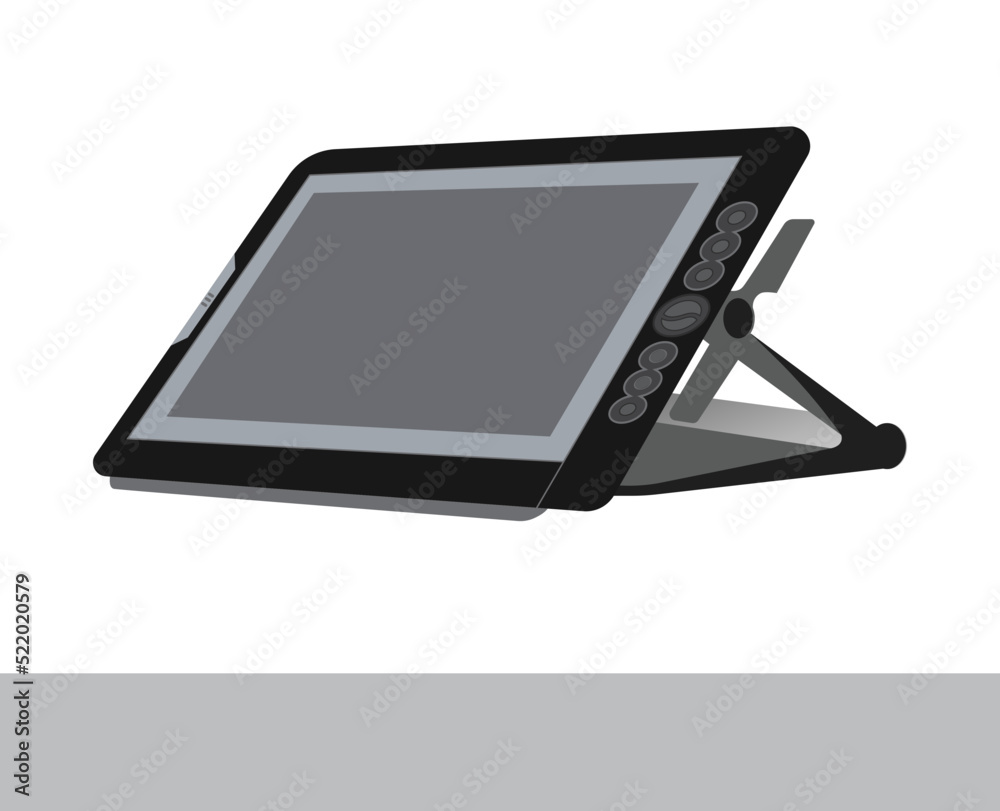 pad icon Black on a white background. Vector art Illustration Of