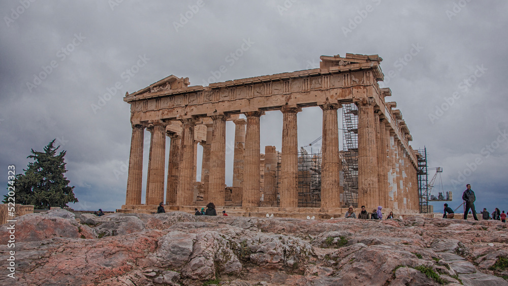 Parthenon temple just before the rain. Acropolis in Athens, Greece. Parthenon temple just before the rain. Acropolis in Athens, Greece.