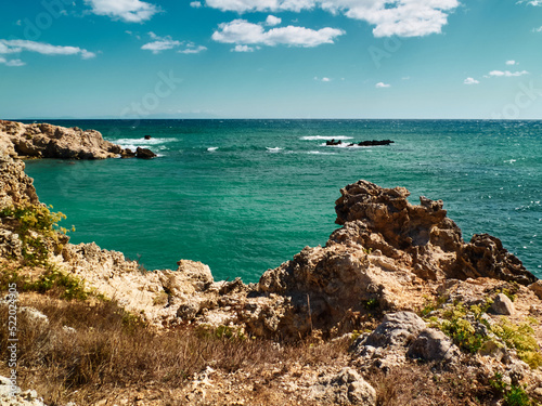 Puglia coast in southern Italy, Adriatic Sea coast