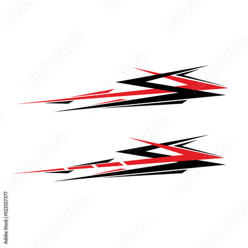 car wrapping sticker design vector. yacht sticker