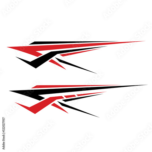 car wrapping decal vector. modern decals for cars
