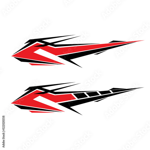 car wrapping decal vector. racing car decals 