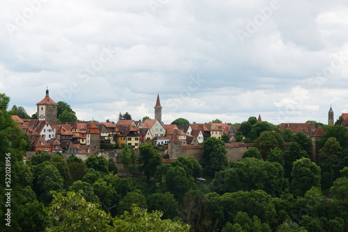 The panorama of Rothenburg ob der Tauber  Germany