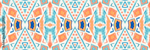 Seamless ethnic background. Geometric aztec pattern.