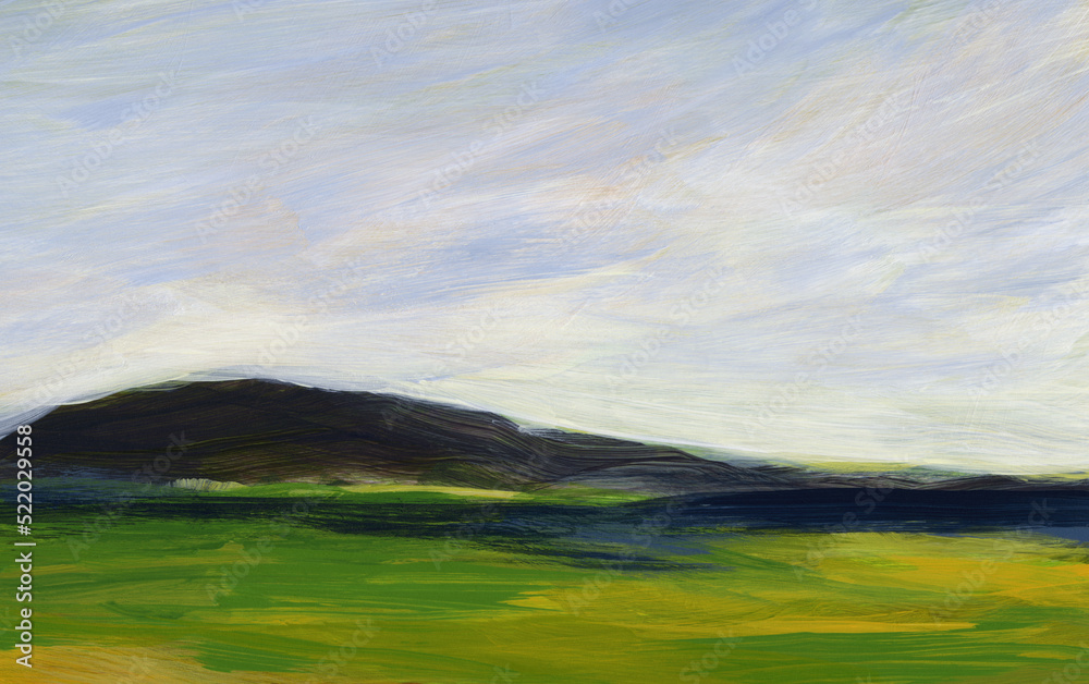Beautiful abstract landscape. Versatile artistic image for creative design projects: posters, banners, cards, websites, prints, brochures and wallpapers. Oil on board. Beautiful abstract landscape. Versatile artistic image for creative design projects: posters, banners, cards, websites, prints, brochures and wallpapers. Oil on board.