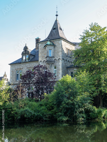 Castle in garden of city Bueckeburg  in Germany photo