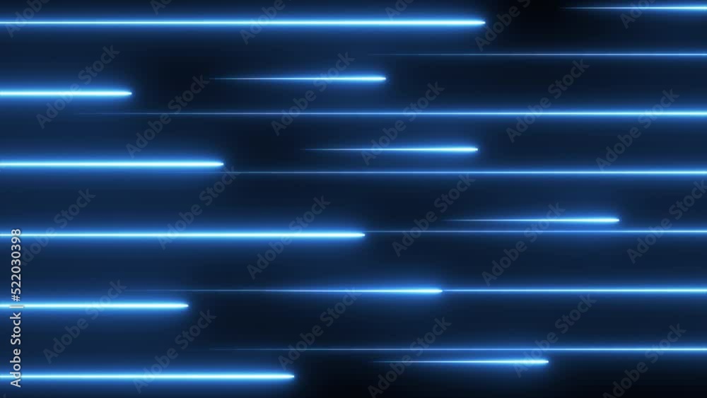 Light neon blue line abstract motion background