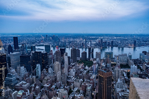 New York skyline night