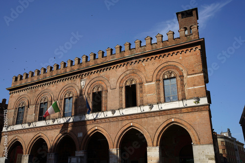 Palazzo del Comune  medieval palace in Cremona  Italy