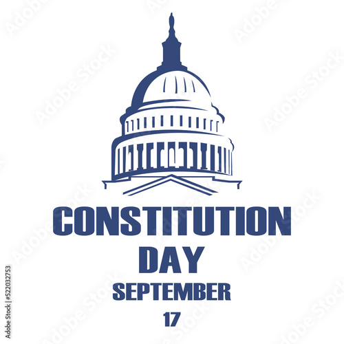 American Constitution Day celebration banner.