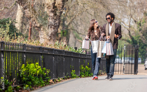 Photography London shoppers; togetherness