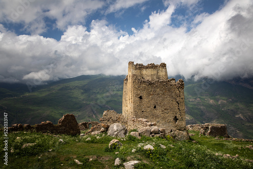 The ancient Frigate tower is a unique building in North Ossetia