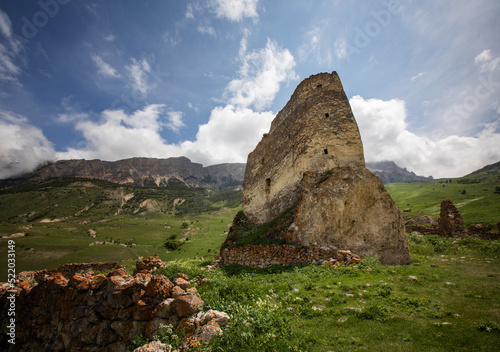 The ancient Frigate tower is a unique building in North Ossetia