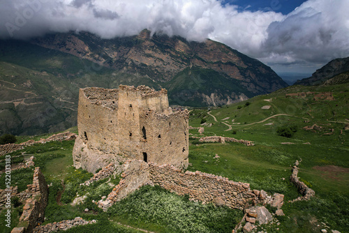 The ancient Frigate tower is a unique building in North Ossetia