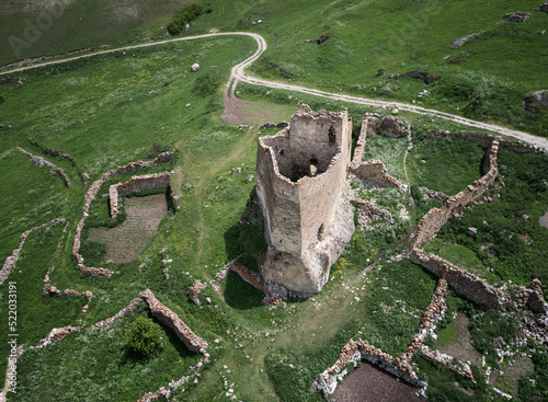 The ancient Frigate tower is a unique building in North Ossetia