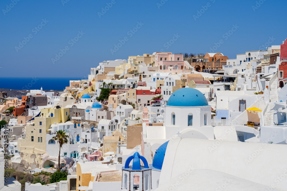 Tightly packed buildings of Oia, Santorini Tightly packed buildings of Oia, Santorini