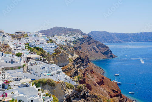 The whitewashed buildings of Oia, Santorini